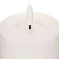 LED-søjlelys, flimrende, med timer, Ø7 cm, 12 cm | Floristik24.dk