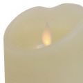 Floristik24 LED stearinlys voks søjle lys varm hvid Ø7,5cm H10cm