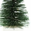 LED juletræ grøn / hvid 10 cm 3stk