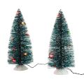 Floristik24 LED juletræ mini kunstig til batteri 16cm 2stk