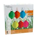 Lampion LED med solcelle 20cm orange | Floristik24.dk