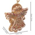 Dekorative hængende ornamenter, kunstige honningkagefigurer, 7 cm, 3 stk. | Floristik24.dk