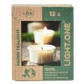 Floristik24 Light.one Paper fyrfadslys Naturlig plastikfri vegansk pakke med 12 stk