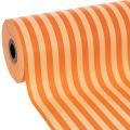 Floristik24 Manchetpapirrulle, orangestribet, 25 cm x 100 m