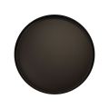 Metalbakke rund lysbakke sort Ø20cm H2,5cm 2stk | Floristik24.dk