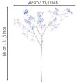 Kunstig blomstrende gren med iriserende blomster, 80 cm | Floristik24.dk