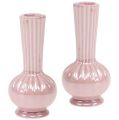 Floristik24 Mini vase perlemor pink Ø5cm H10cm 6stk