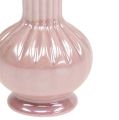Floristik24 Mini vase perlemor pink Ø5cm H10cm 6stk