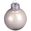 Mini julekugler glasgrøn perlemorsgrå Ø3cm 22 stk | Floristik24.dk
