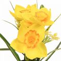Floristik24 Påskelilje i potte påskelilje gul kunstig blomst H21cm
