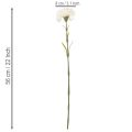 Kunstig nellikeblomst med stilk til buketter og kranse, 56 cm, 8 stk. | Floristik24.dk