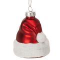 Floristik24 Julekugle julehue glas 8 cm 6 stk.