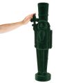 Nøddeknækkerfigur, stående, juledekoration, flokket, 77 cm | Floristik24.dk
