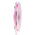 Floristik24 Organza bånd gavebånd pink bånd selvkant 6mm 50m