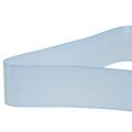Floristik24 Dekorativt bånd gavebånd lyseblåt bånd blå kant 25mm 3m