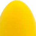 Floristik24 Påskeæg flokkede gule H25cm dekorative æg Påskepynt