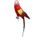 Floristik24 Deco papegøje rød 44cm