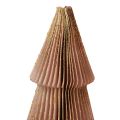 Floristik24 Papir juletræ lille bordeaux H30cm