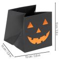 Papirpose græskar ansigt plantekasse Halloween dekoration 10 cm 6 stk | Floristik24.dk
