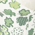 Papirblomsterpotte med kløvermotiv, nytårsdekoration, 12 cm, 12 stk. | Floristik24.dk