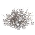 Floristik24 Perlestifter sølv Ø10mm 60mm