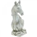 Floristik24 Hestehoved buste deco figur hest keramik hvid, grå H31cm