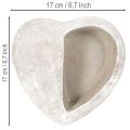 Hjerteformet plantekasse, støbt sten, dekorativ plantekasse, 17 cm | Floristik24.dk