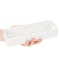 Rektangulær bakke med håndtag til opbevaring og borddekoration, 32 cm | Floristik24.dk