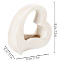 Hjerteformet dekoration til plantning og blomsterarrangementer, åbent design, moderne hjerteform, 19 cm | Floristik24.dk