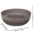 Rund, rillet skål, dekorativ beholder til blomsterarrangementer, 20 cm, 2 stk. | Floristik24.dk