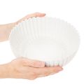 Dekorativ skål, ribbet, stor størrelse 25 cm | Floristik24.dk