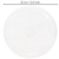Dekorativ gennemsigtig rund skål med fod, 32 cm | Floristik24.dk