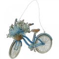 Floristik24 Deco skilt træ cykel sommer deco skilt til at hænge blå, hvid 31 × 25cm