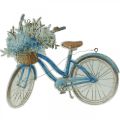 Floristik24 Deco skilt træ cykel sommer deco skilt til at hænge blå, hvid 31 × 25cm