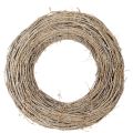 Floristik24 Dekorativ krans, rattangrene, hvidvasket, til kreativt design, 50 cm