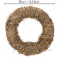 Krans af naturmateriale, naturlig dekorativ krans til gør-det-selv-projekter, 35 cm | Floristik24.dk