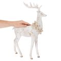 Dekorativ hjortefigur med kogledekoration til vinterdekoration, 49 cm | Floristik24.dk