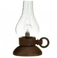 Floristik24 Retro lampe LED vintage rust bordlampe Ø10cm H18,5cm