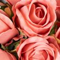 Kunstige roseblomster i en buket, lang stilk 62 cm, 12 stk. | Floristik24.dk