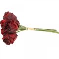 Floristik24 Kunstige roser røde, silkeblomster, bundt roser L23cm 8stk