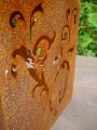 Floristik24 Barok terning lavet af rustent metal, 33 cm x 33 cm