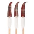 Floristik24 Jule-nisse dekorationspæle, julemanden med filthat, 58 cm, 6 stk.