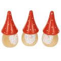 Floristik24 Mini-nissefigur med fluesvamp borddekoration 10 cm 6 stk.