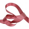 Floristik24 Satinbånd med glimmer pink 25mm 20m