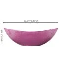 Plastikskål, lyserød, 39 cm x 13 cm, H13 cm | Floristik24.dk