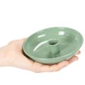 Grøn metallysestage, dekorativ, til keglelys, 13 cm | Floristik24.dk