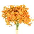 Floristik24 Kunstig babyånde orange gren til blomsterarrangementer 30 cm 10 stk.
