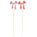 Dekorative sløjfeblomsterpinde 32 cm 12 stk. | Floristik24.dk