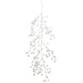 Floristik24 Snowball krans hvid med glimmer 60 cm