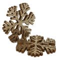 Floristik24 Snowflake guld julepynt Ø4cm 48st